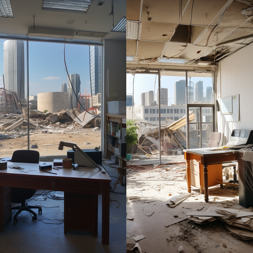 A before-and-after comparison of a struggling business, showing its transformation after working with the Israeli business consultant.