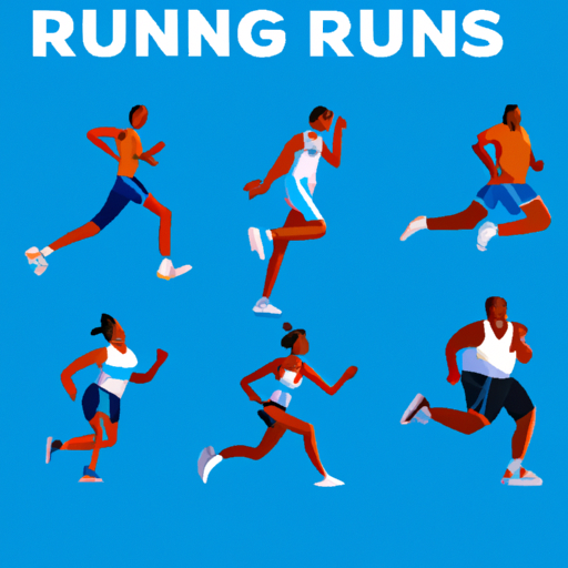 איור המציג סוגים שונים של סגנונות ריצה